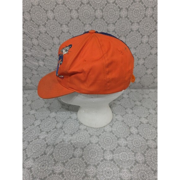 Vintage Chicago Bears Looney Tunes Taz Bug Baseball Cap Hat Orange Blue YOUTH - Picture 4 of 10